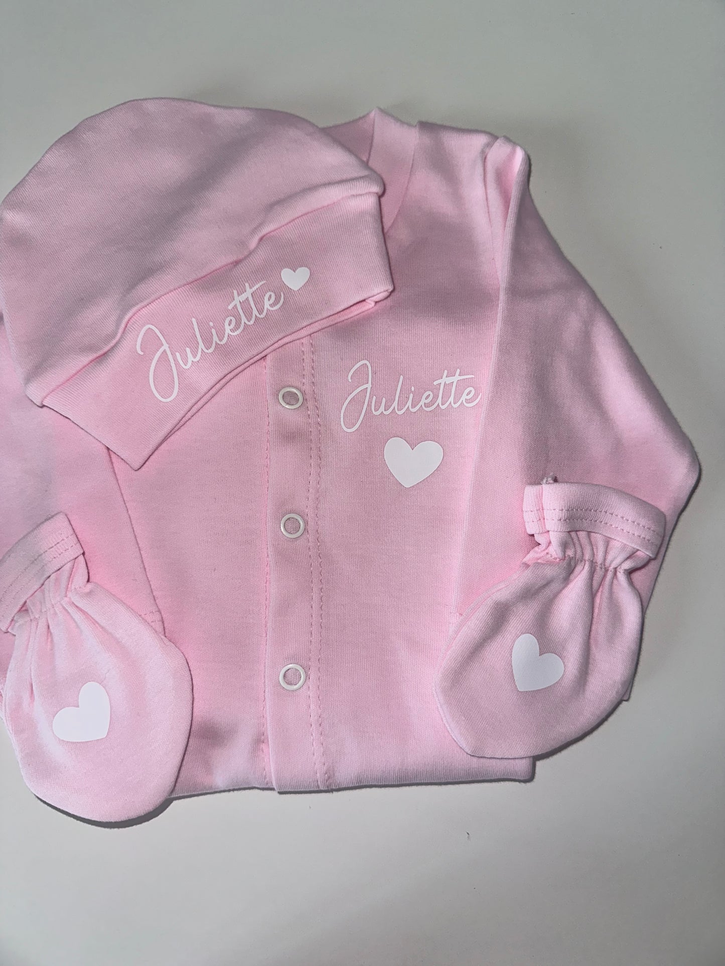 Coffret pyjama coton « petit cœur »