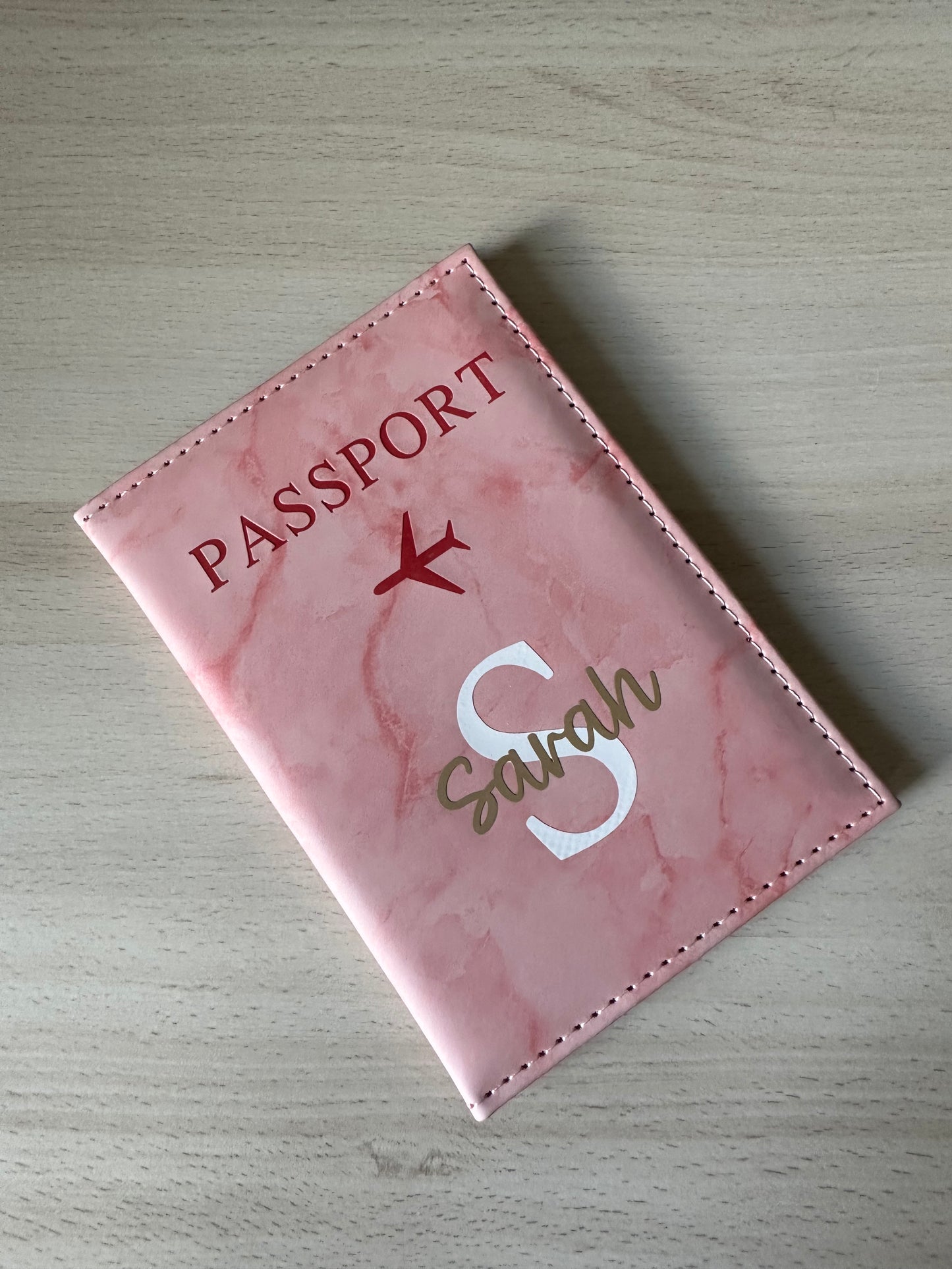 Protège passeport marbré