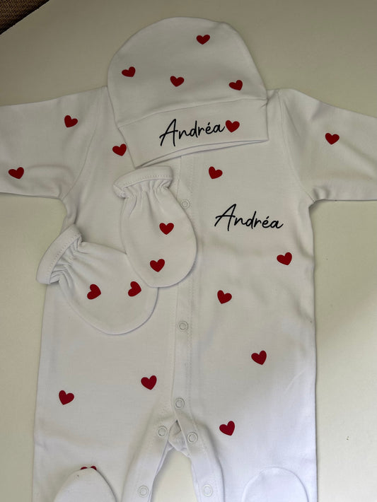 Coffret PYJAMA «  multi cœur »q sa